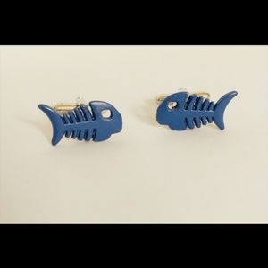 Fishbone cufflinks